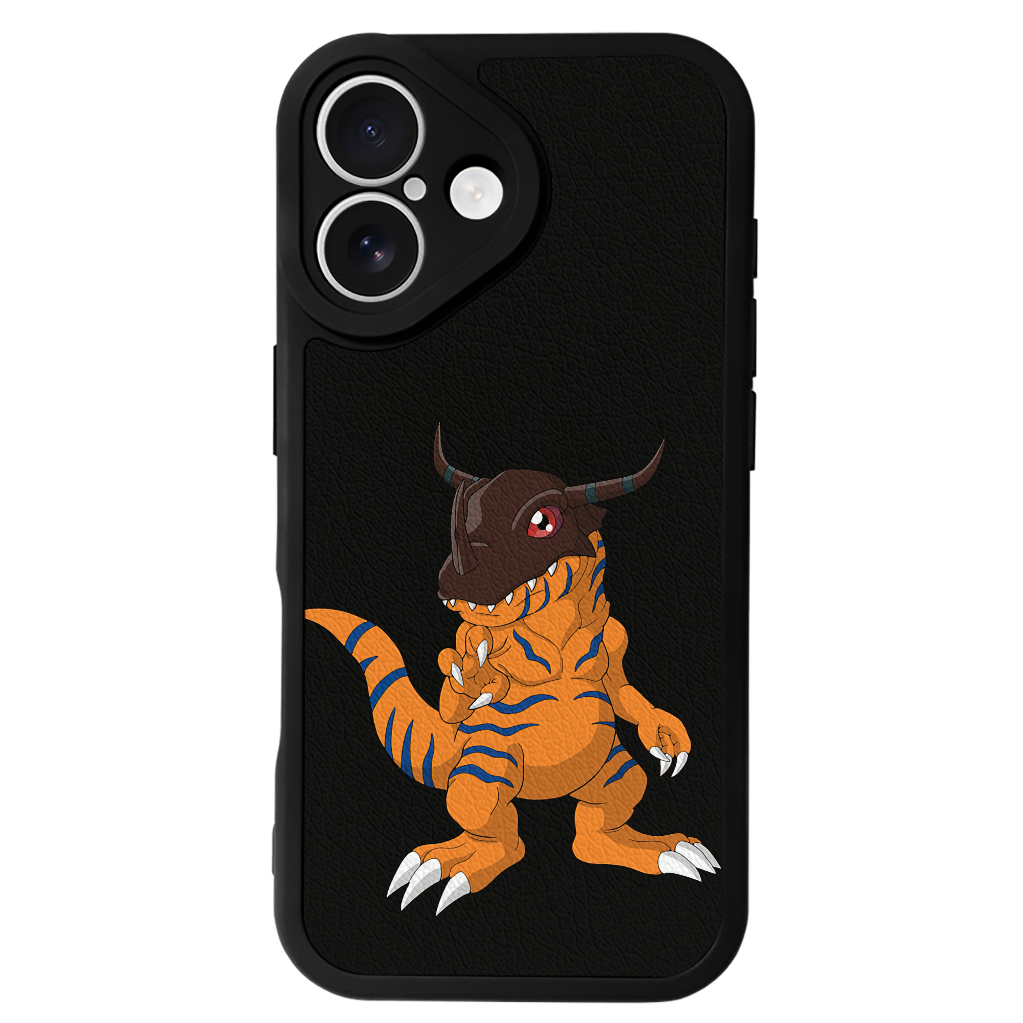 （画像用） Digimon デジタルモンスター/デジモン 【iPhone 16シリーズ対応】シリコンスマホケース（レザー調） 材質：シリコン